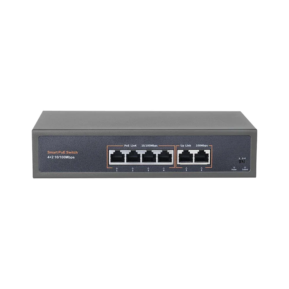 4+2 Port PoE+ Ethernet Switch