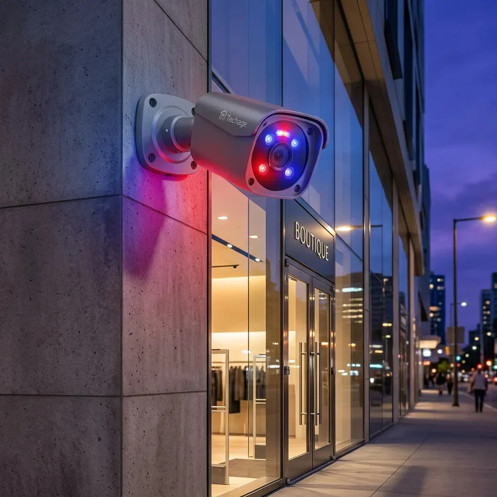 4K 16CH PoE Camera System with Alarm Light