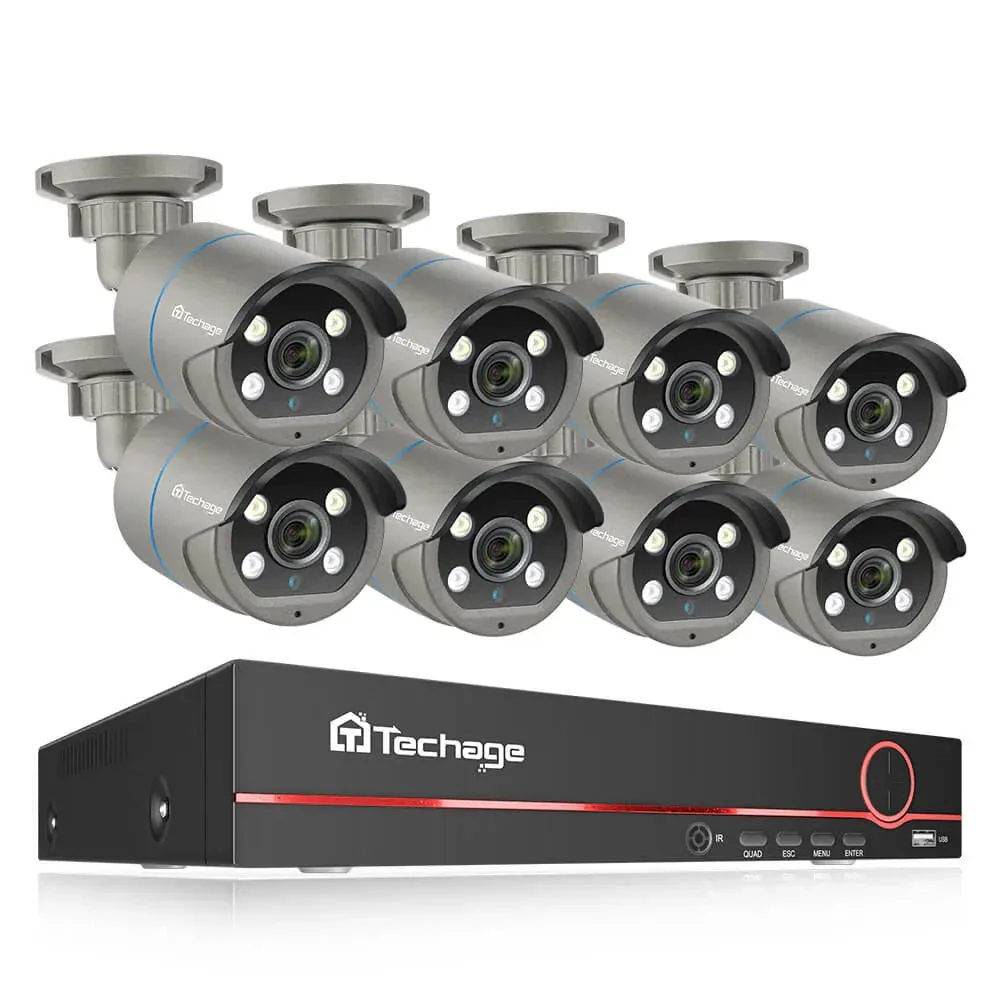 4MP PoE Camera Kit with Color Night Vision