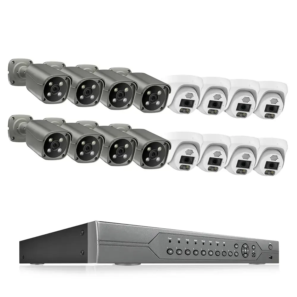 QuarkView 16CH 5MP PoE Bullet / Dome Camera System 48V