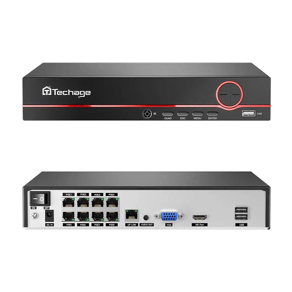 QuarkView 8CH PoE NVR 6708KR Network Video Recorder